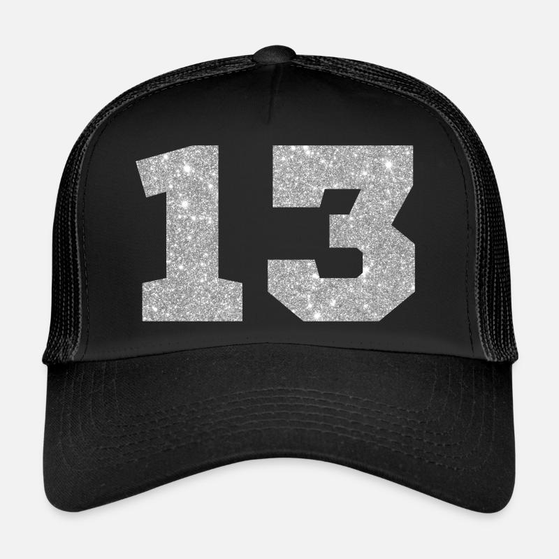 Nummer 13 Pink Glitter - 13. Geburtstag Trucker Cap
