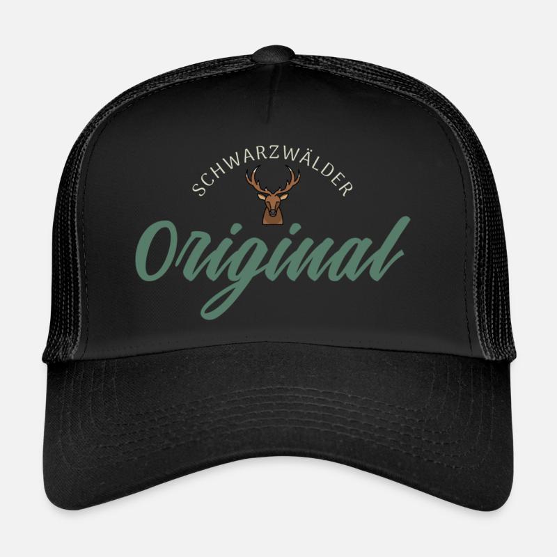 Original de la Forêt-Noire avec une tête de cerf - cool ! Casquette trucker 