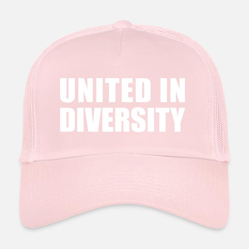 UNIS DANS LA DIVERSITÉ DIT LA FIERTÉ DE L'HUMANITÉ Casquette trucker 