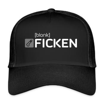 [bank] FICKEN - Trucker Cap - Schwarz/Schwarz - Vorne