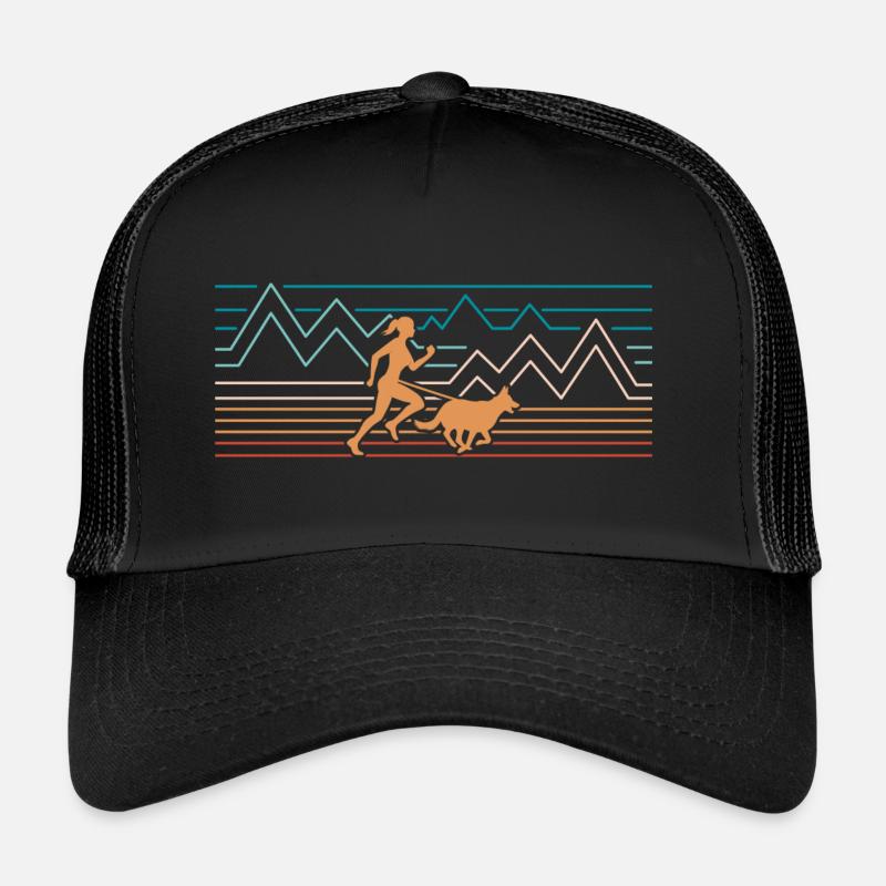 Canicross - Trucker Cap - Schwarz/Schwarz