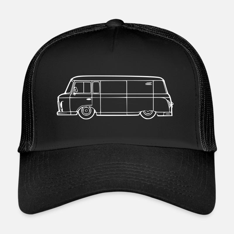 Barkas B1000 DDR IFA VEB Kult Ossi - Trucker Cap - Schwarz/Schwarz