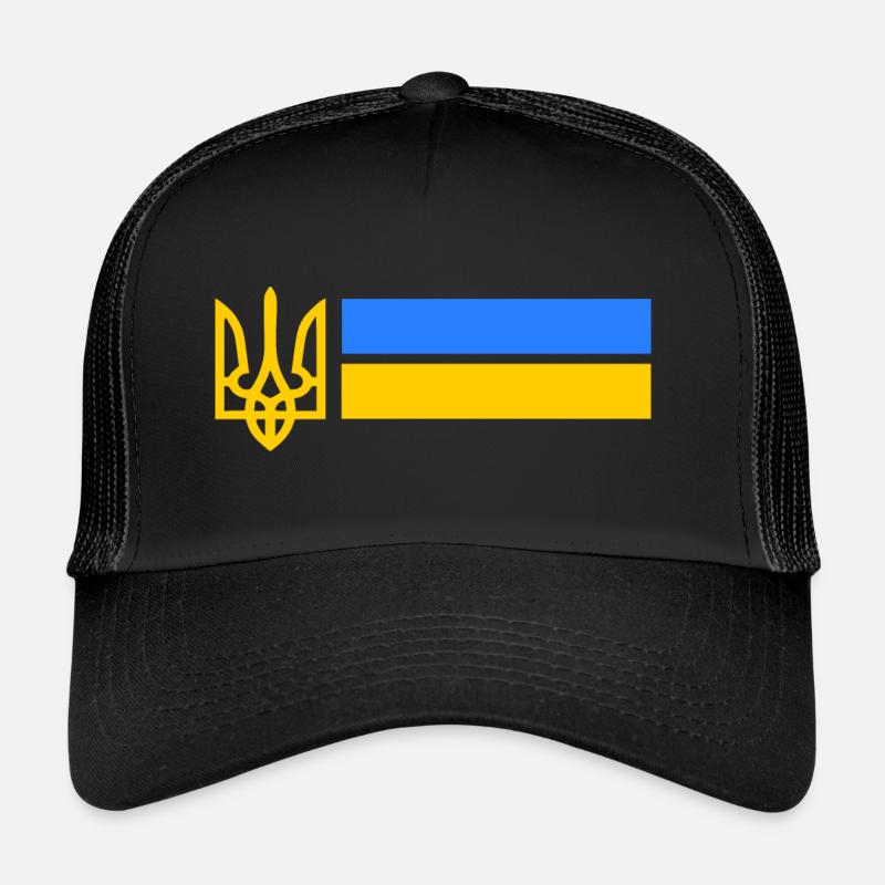 Ukraine - Trucker Cap - Schwarz/Schwarz