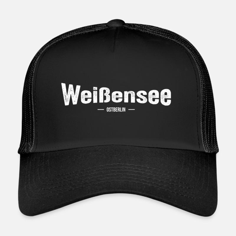 Weissensee Ostberlin - Trucker Cap - Schwarz/Schwarz