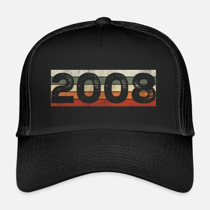 Millésime 2008 Cadeau D’anniversaire Rétro 2008 Casquette trucker 