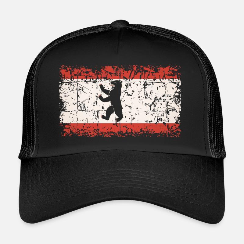 Good Old Berlin - Trucker Cap - Schwarz/Schwarz