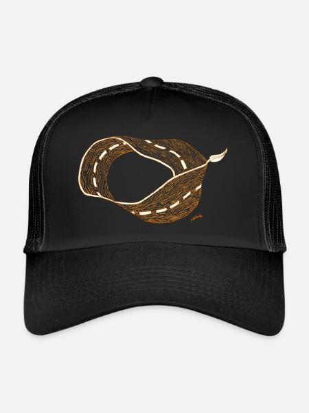Holzweg - Trucker Cap - Schwarz/Schwarz