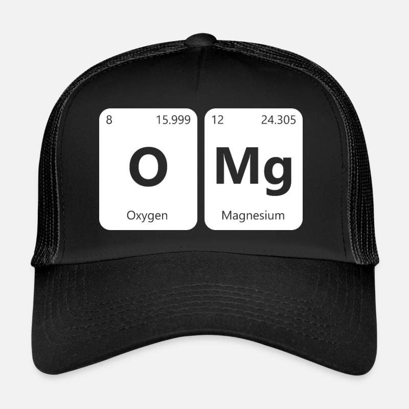 Omg. Geek - Trucker Cap - Schwarz/Schwarz