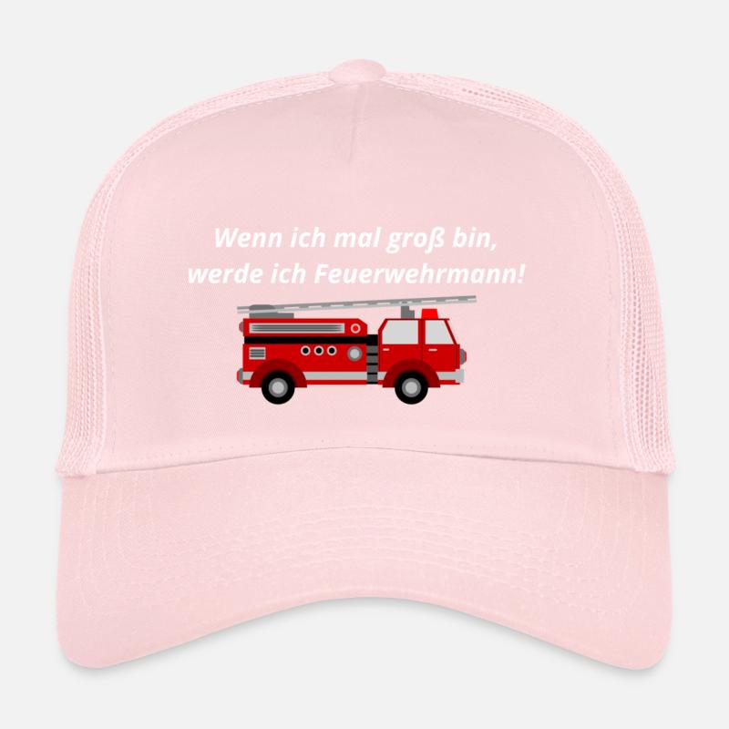 Quand je serai grand je deviendrai pompier Casquette trucker 