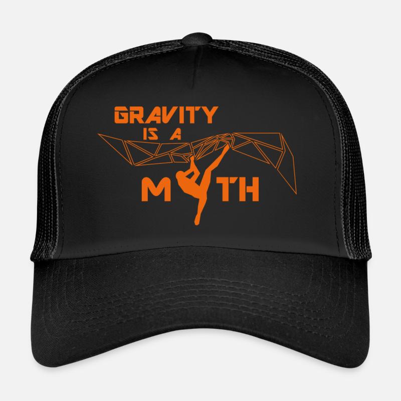 Gravity is a Myth / Schwerkraft ist ein Mythos - Casquette trucker  - noir/noir