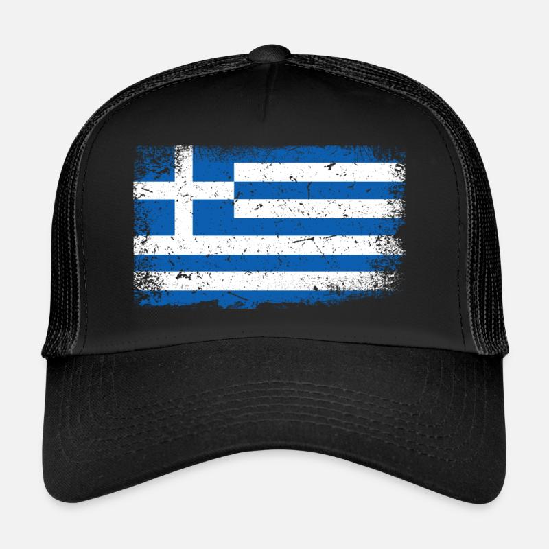 Drapeau de la grèce Casquette trucker 