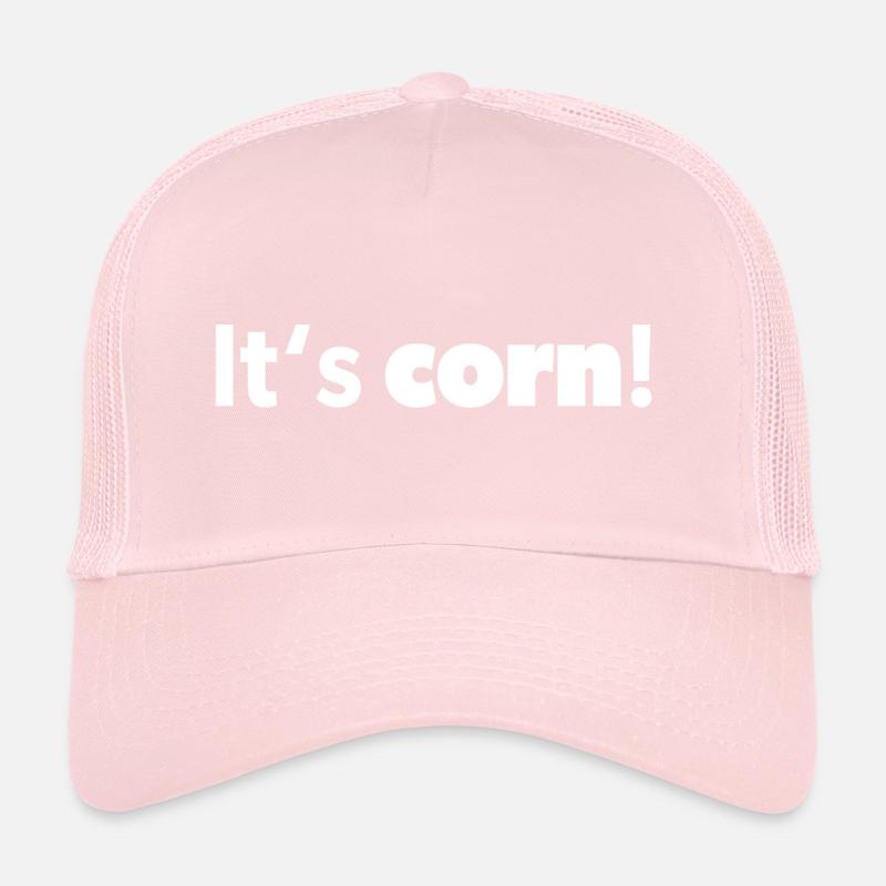 « C’est du maïs! Design en blanc Casquette trucker 