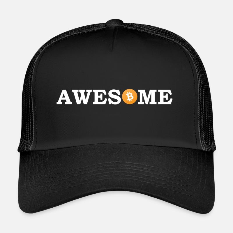 Bitcoin est génial - Casquette trucker  - noir/noir
