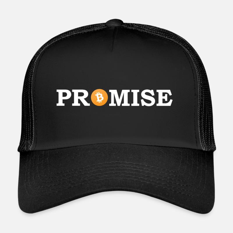 Bitcoin is a promise - Trucker Cap - black/black