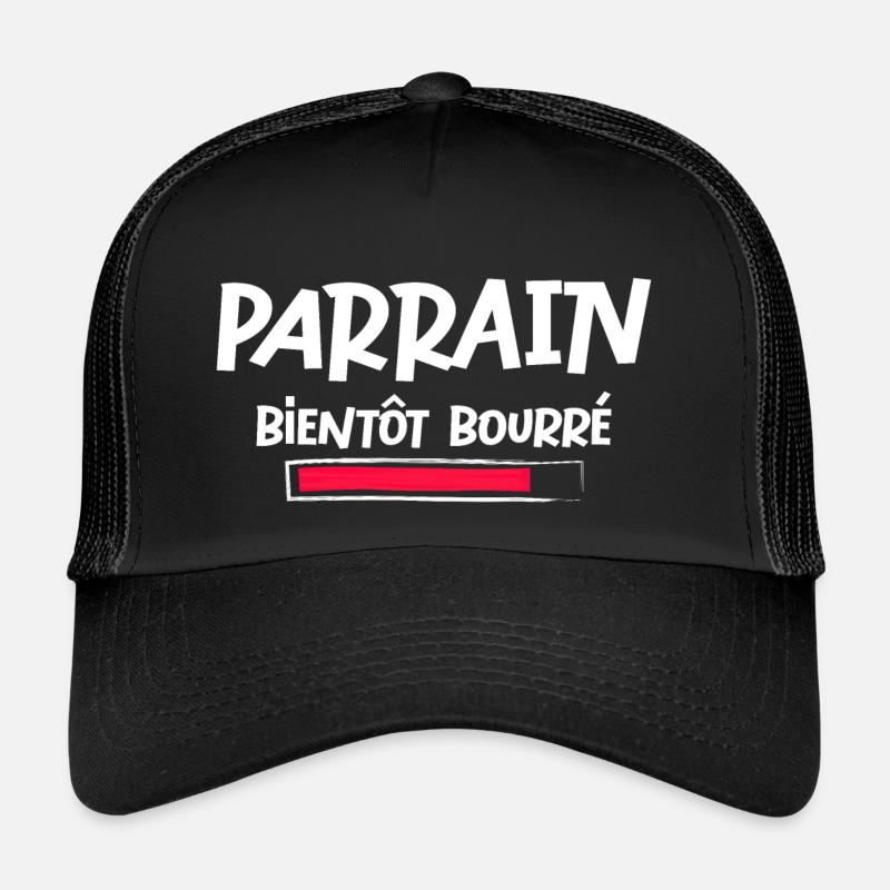 Parrain bientôt bourré alcool Casquette trucker 