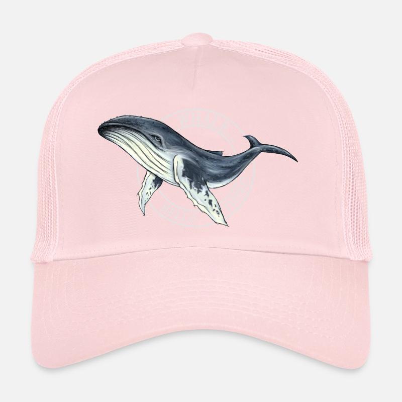 Baleine, bonjour le jeu de mots Humpback Whale Fun Casquette trucker 