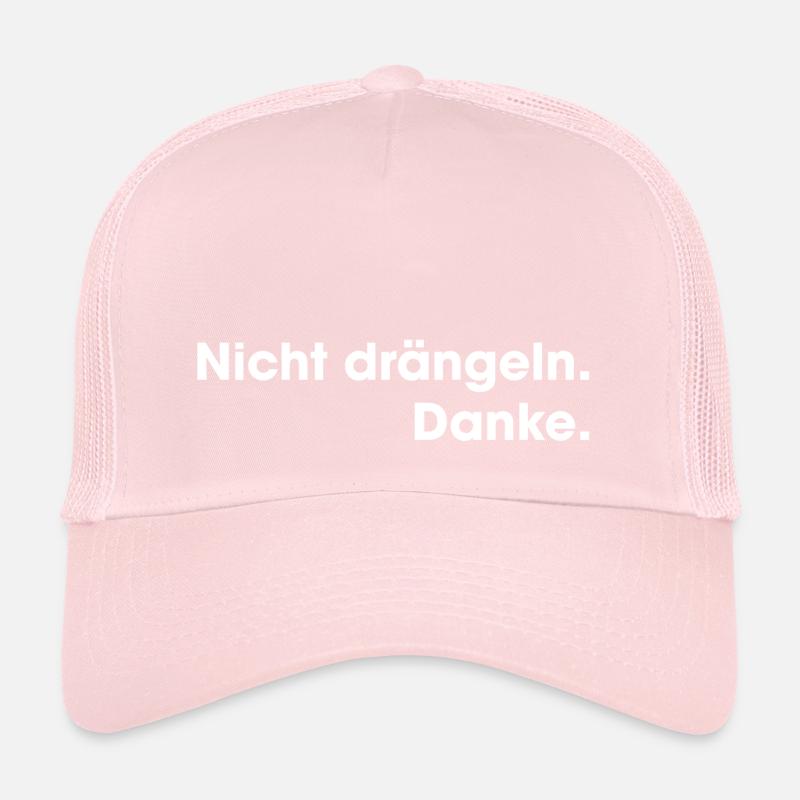 Ne vous bousculez pas. Merci. Casquette trucker 