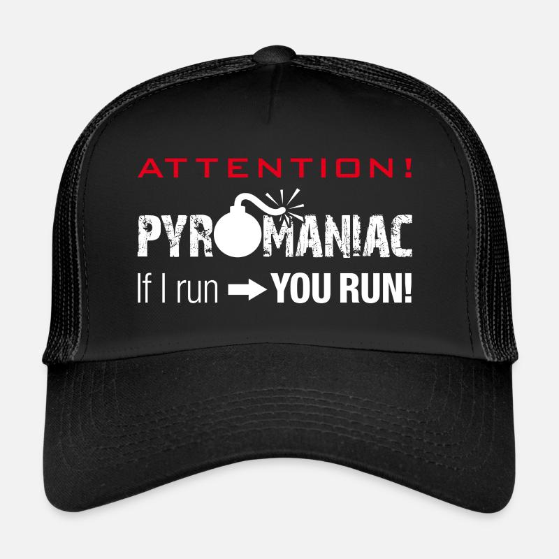 Achtung Pyromane - Pyromaniac Trucker Cap