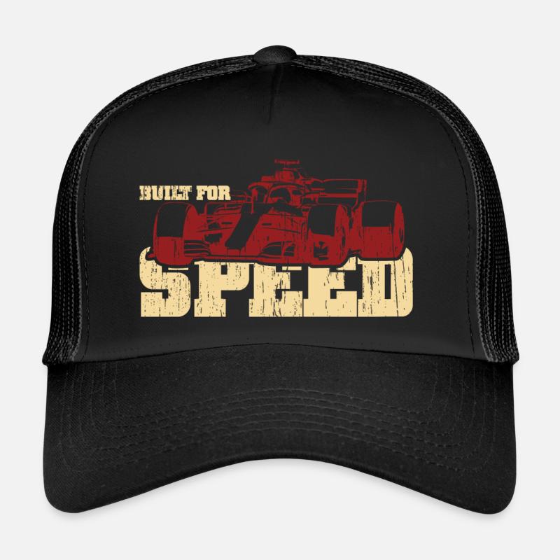 Formel-1-Rennfahrer - Trucker Cap - Schwarz/Schwarz