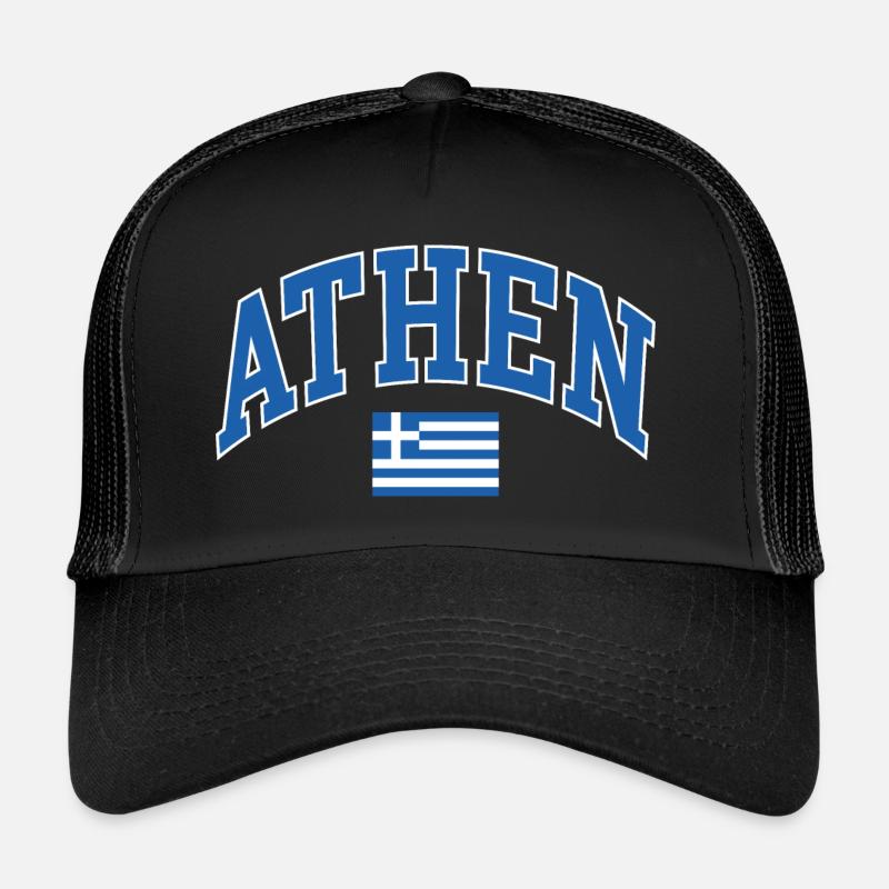 Athen - Trucker Cap - Schwarz/Schwarz