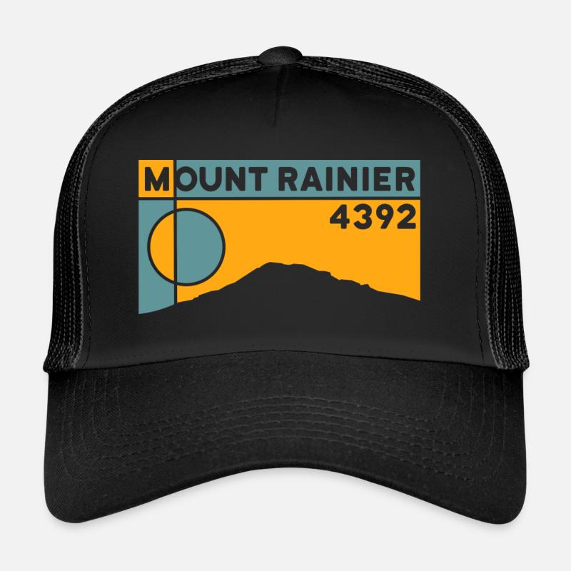 Mount Rainier Wandern Besteigung Andenken Geschenk Trucker Cap