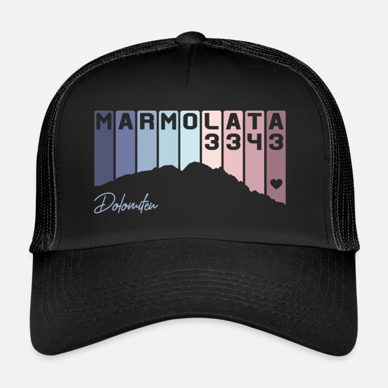 Dolomites South Tyrol Marmolata Marmolada Dolomiti Trucker Cap