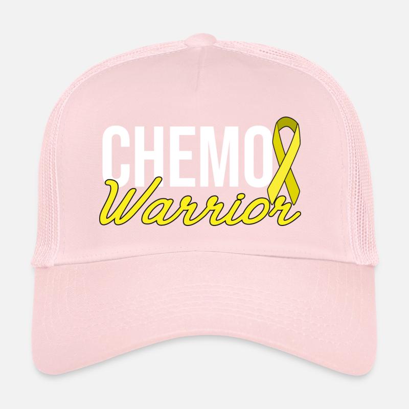 Chemo Warrior - Yellow Ribbon Trucker Cap