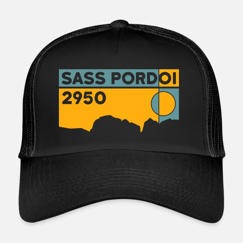 Sass Pordoi Randonnée Sella Pordoi Peak Dolomites Casquette trucker 