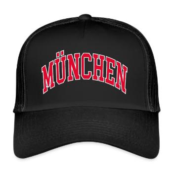 München - Trucker Cap - Schwarz/Schwarz - Vorne