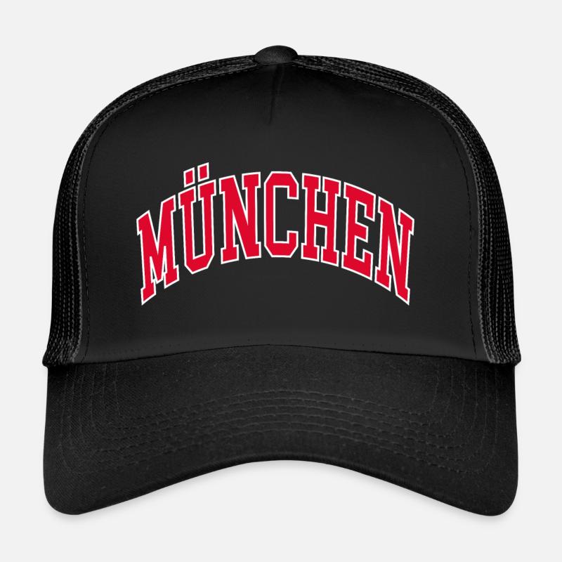 München - Trucker Cap - Schwarz/Schwarz
