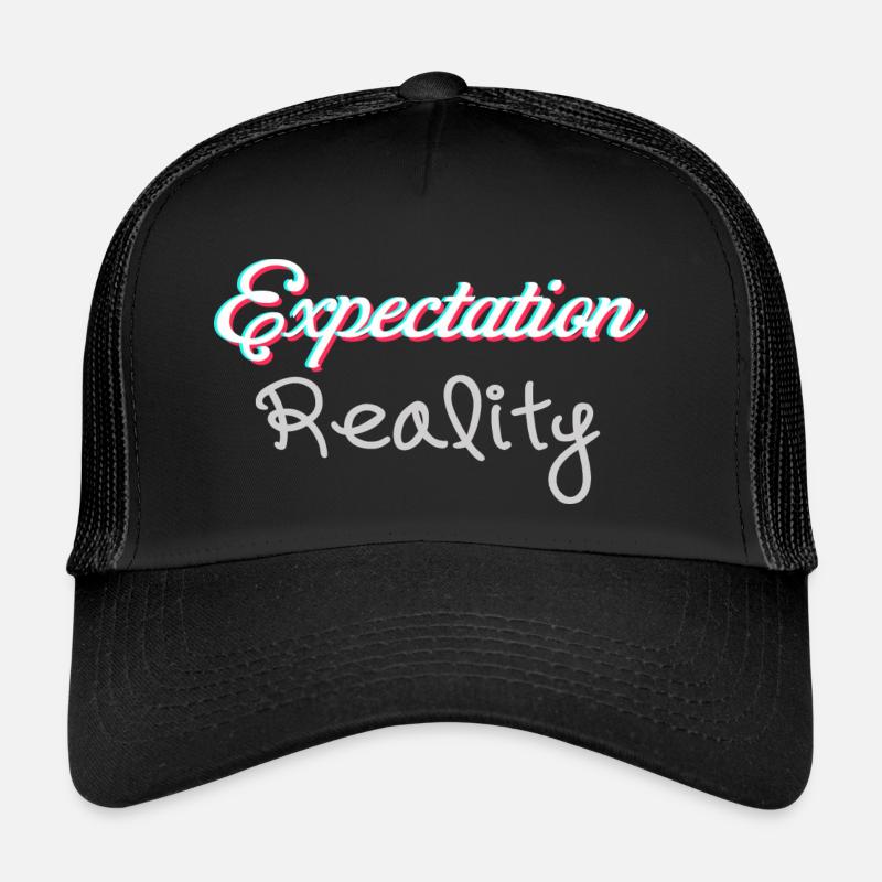 Attente vs réalité (2 lignes) Casquette trucker 