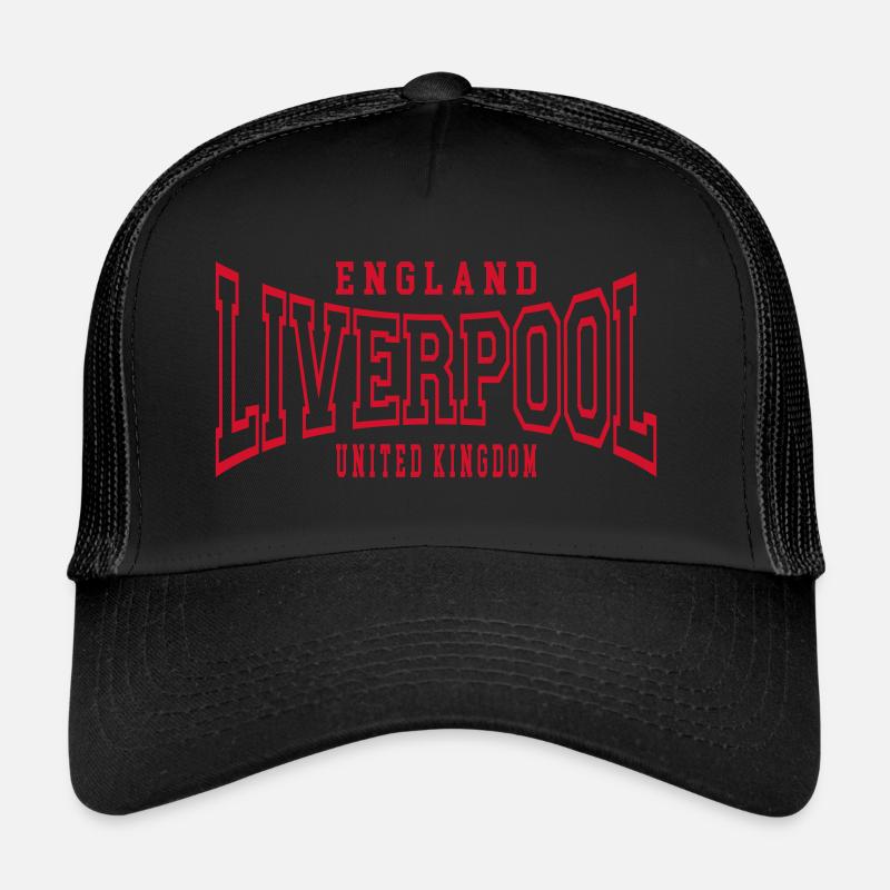 Liverpool - Trucker Cap - Schwarz/Schwarz