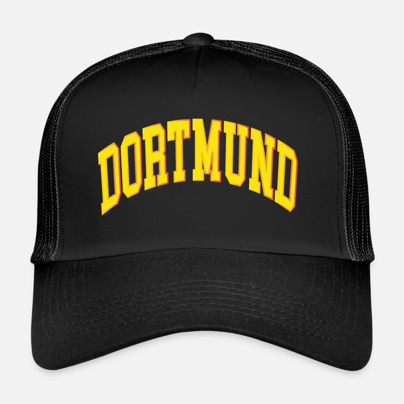 Dortmund - Trucker Cap - Schwarz/Schwarz