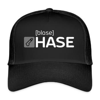 [blase] HASE - Trucker Cap - Schwarz/Schwarz - Vorne