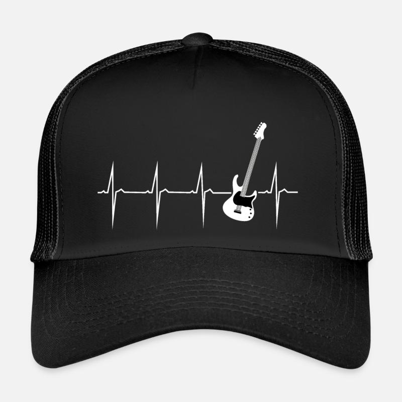 heartbeat e guitar Trucker Cap