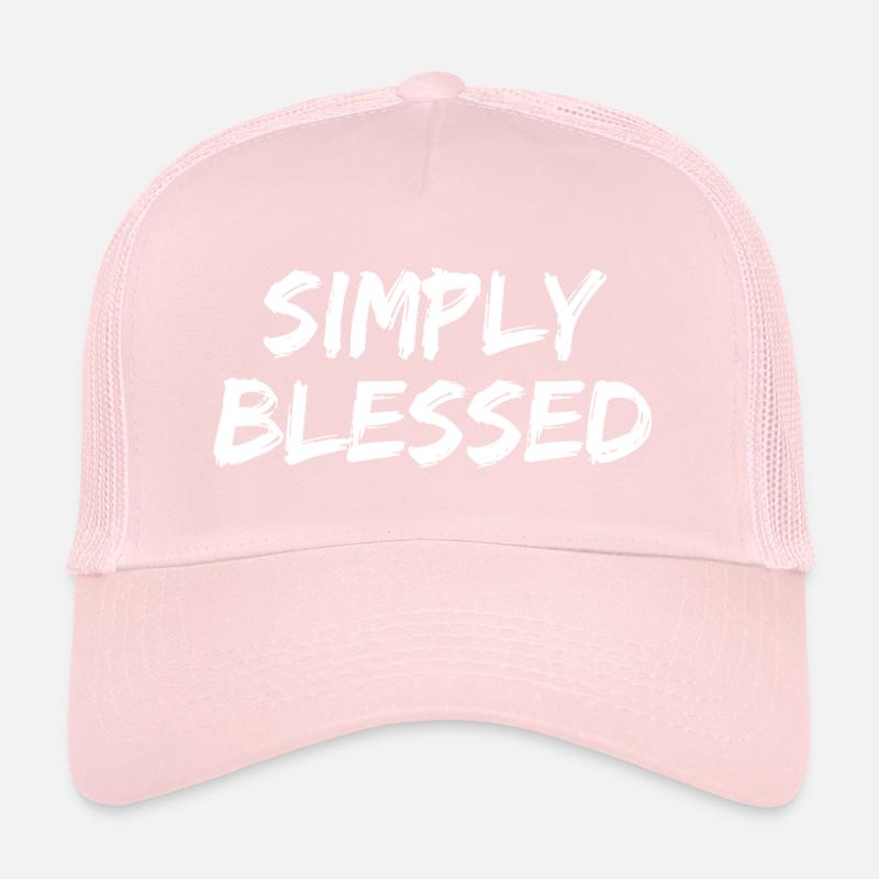 Tout simplement béni - Citations chrétiennes Casquette trucker 