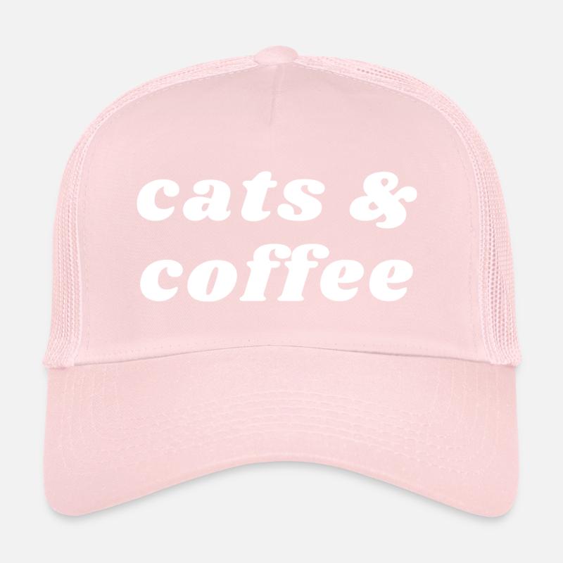 Les chats et le café - Caféine Casquette trucker 