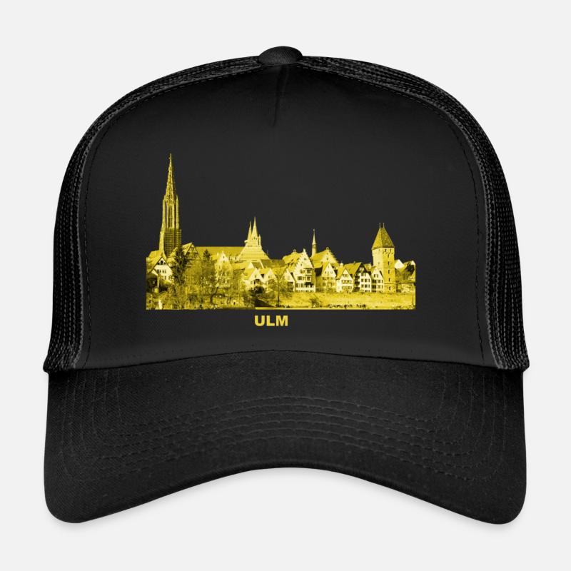Ulm Minster Baden-Wuerttemberg Metzgerturm Danube - Trucker Cap - black/black
