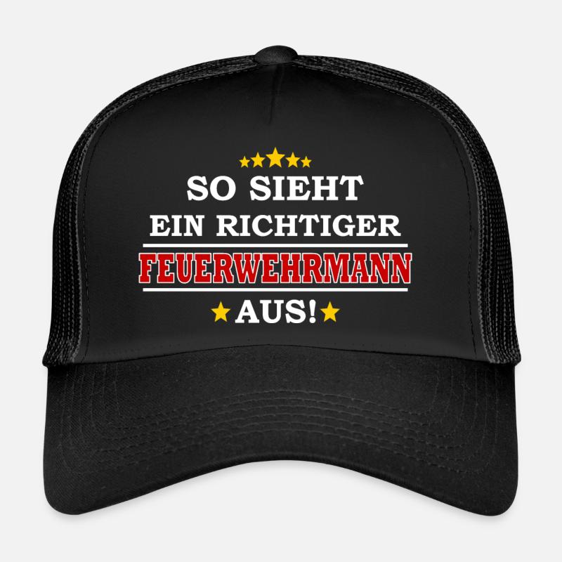 Firefighter outfit funny firefighter Trucker Cap