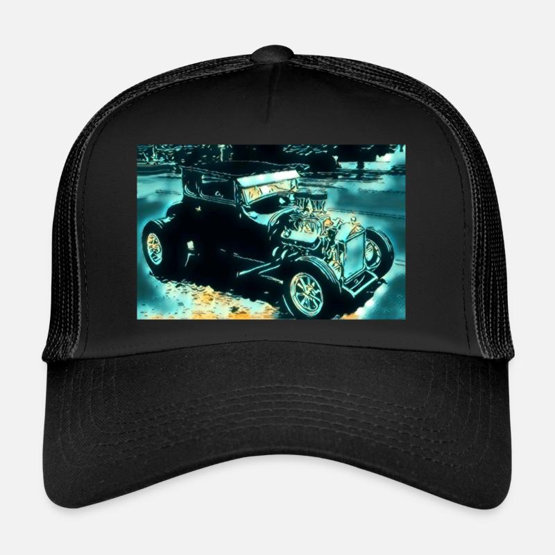 car - Trucker Cap - black/black