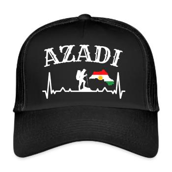Freedom Azadi KURDISTAN KURD - Trucker Cap - black/black - Front