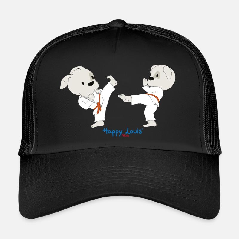 Happy Louis - KARATE DUO - Trucker Cap - black/black