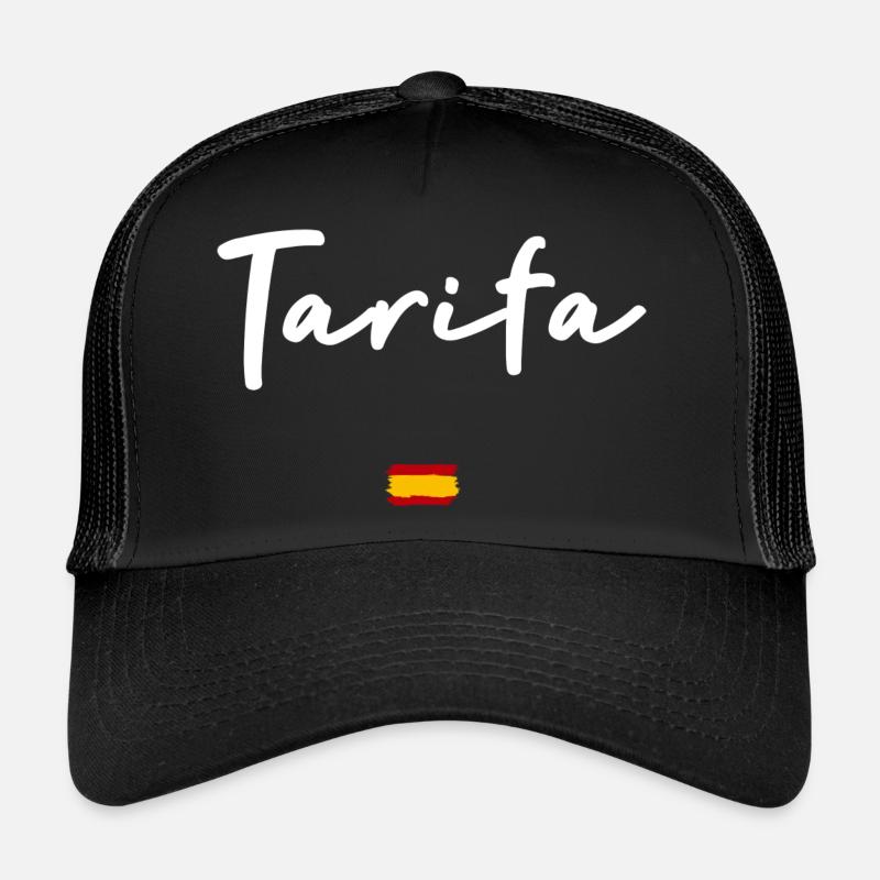 TARIFA - Casquette trucker  - noir/noir