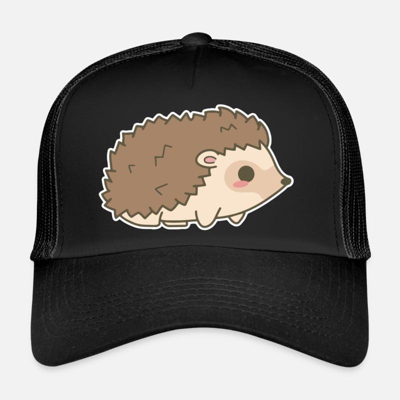 Igel - Trucker Cap - Schwarz/Schwarz