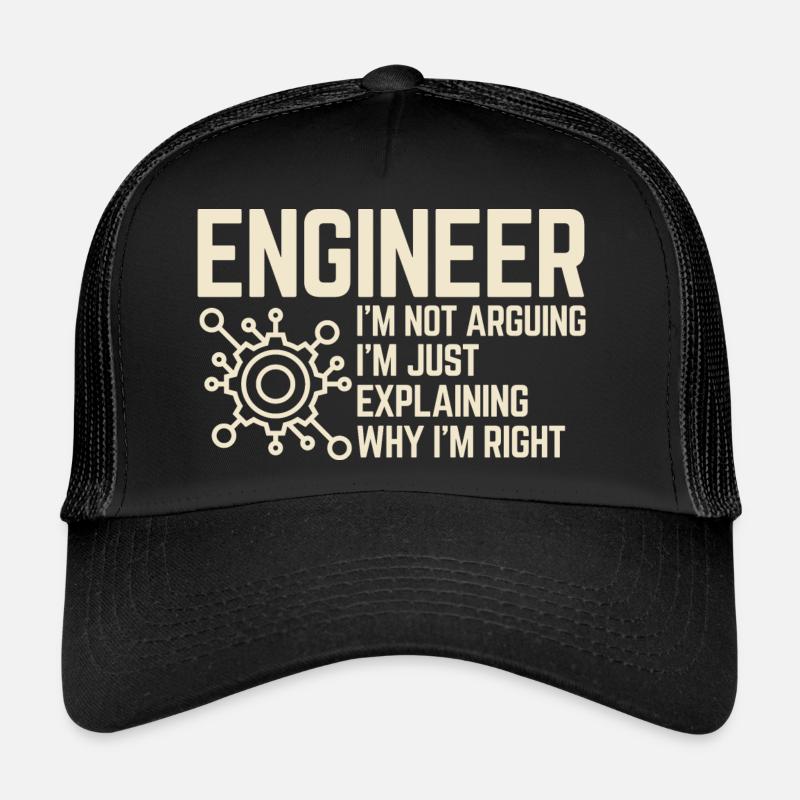 Engineer I’m not Arguing Casquette trucker 