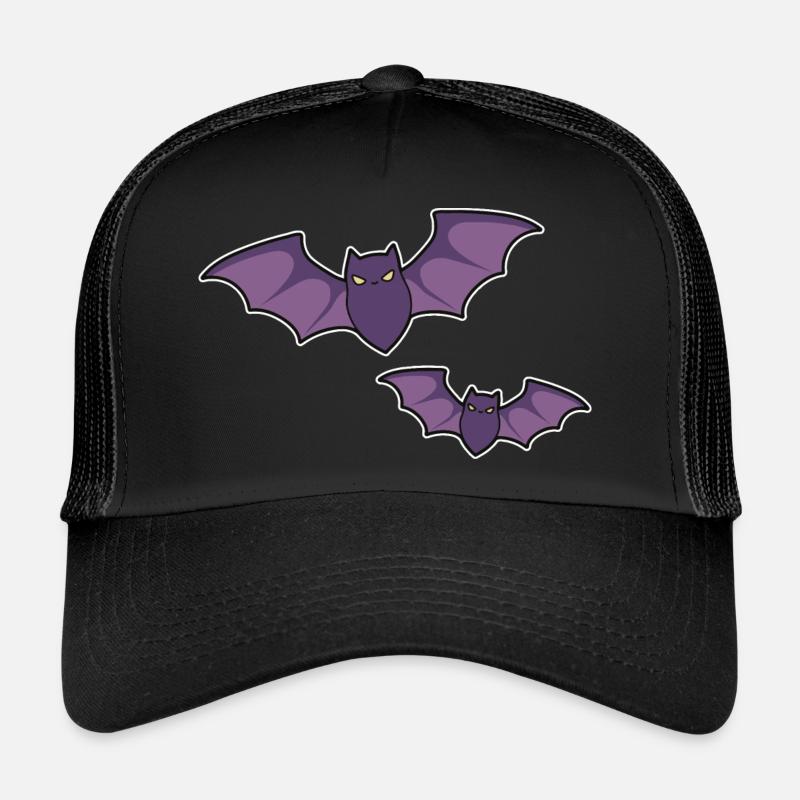 Fledermäuse - Trucker Cap - Schwarz/Schwarz