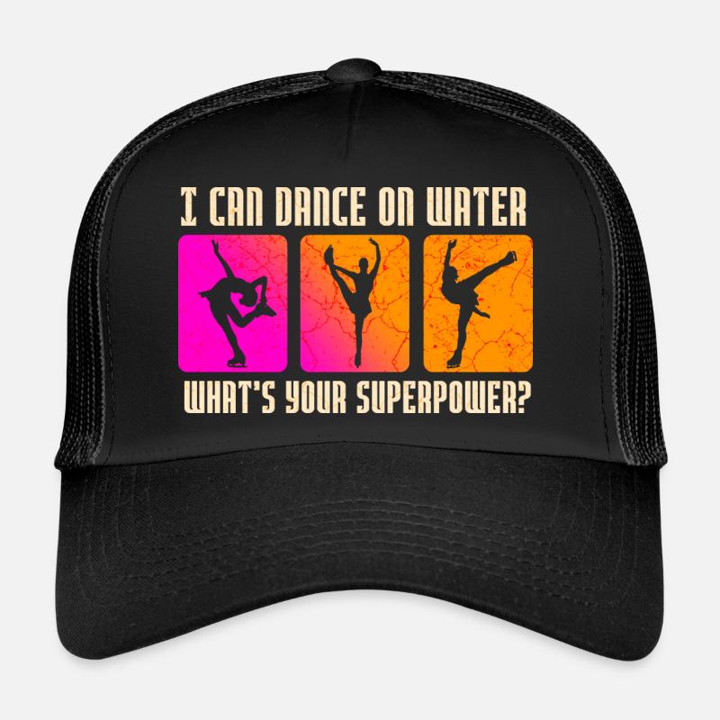Eiskunstlauf - Trucker Cap - Schwarz/Schwarz