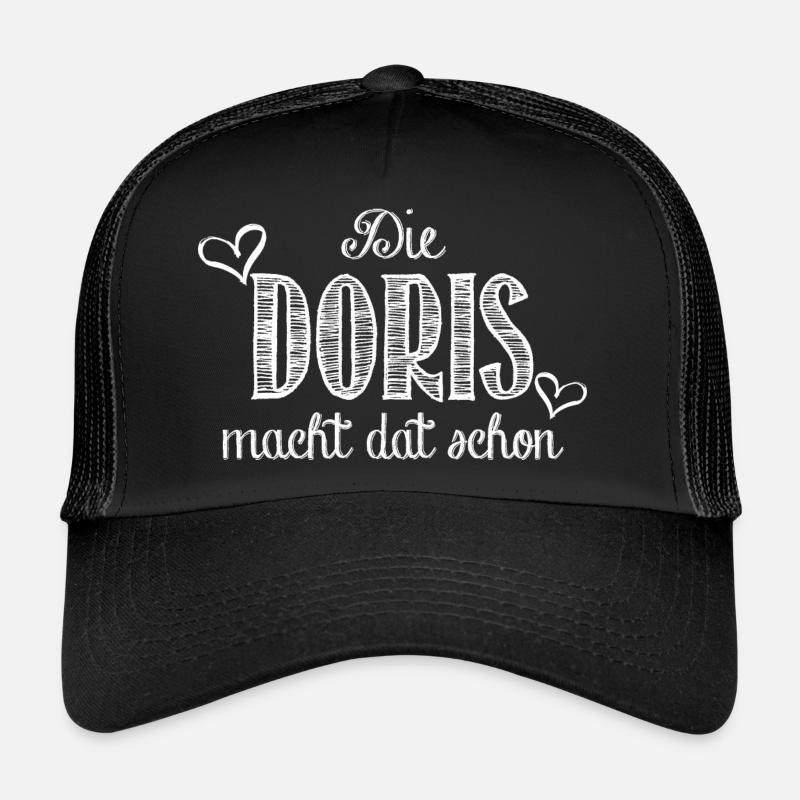 Doris - Trucker Cap - Schwarz/Schwarz