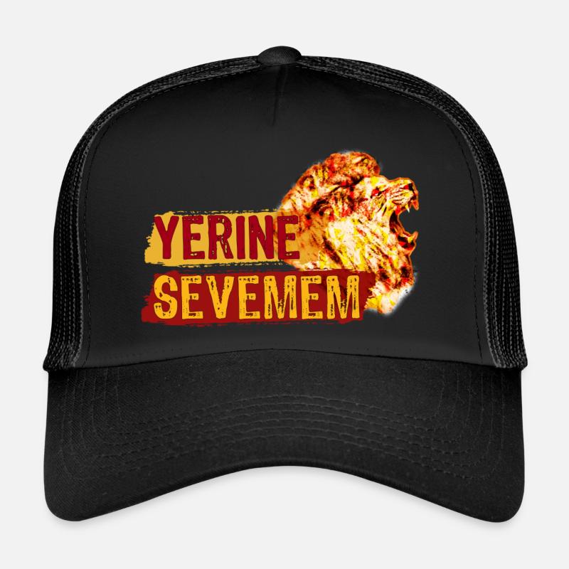 Galatasaray - Casquette trucker  - noir/noir