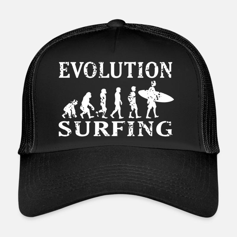 Vintage Surfing Evolution Cool Surfing T-Shirt Casquette trucker 